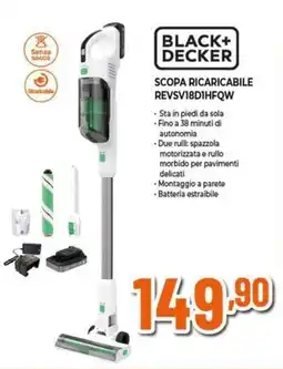 Expert BLACK+ DECKER Scopa ricaricabile REVSV18D1HFQW offerta