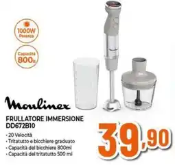 Expert Moulinex frullatore immersione DD672B10 offerta