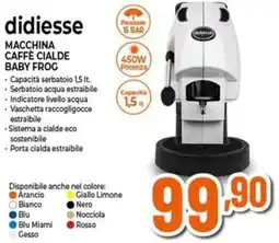 Expert Didiesse macchina caffè cialde baby frog offerta