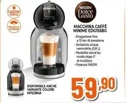 Expert Nescafe dolce gusto macchina caffè minime EDG155BG offerta