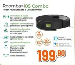 Expert Roomba 105 Combo Robot Aspirapolvere e Lavapavimenti offerta