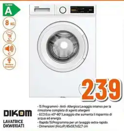 Expert DIKOM Lavatrice DKW810ATI offerta