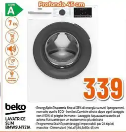 Expert beko LAVATRICE SLIM BMWSU4721A offerta