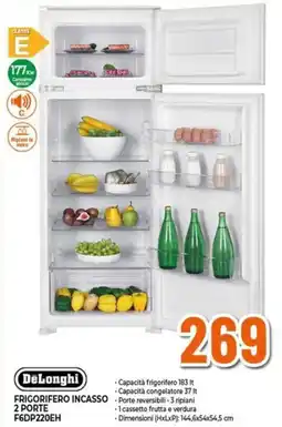 Expert Delonghi frigorifero incasso 2 porte F6DP220EH offerta