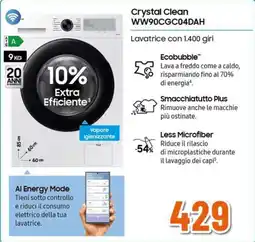 Expert SAMSUNG Lavatrice offerta