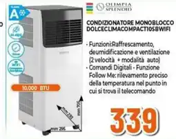 Expert OLIMPIA SPLENDID condizionatore monoblocco DOLCECLIMACOMPACTIOSBWIFI offerta
