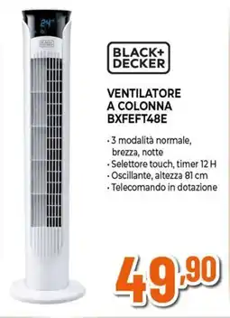 Expert BLACK+ DECKER Ventilatore a colonna BXFEFT48E offerta