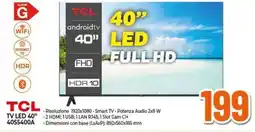 Expert TCL TV LED 40" 40S5400A offerta