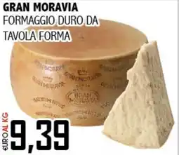 Big Food Gran moravia formaggio duro da tavola forma offerta