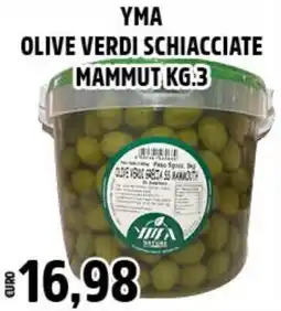 Big Food Yma olive verdi schiacciate mammut offerta