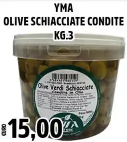 Big Food Yma olive schiacciate condite offerta