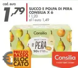 Italmark Succo e polpa di pera CONSILIA x 6 offerta