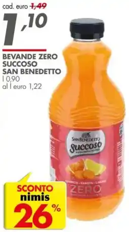 Italmark Bevande zero succoso SAN BENEDETTO offerta