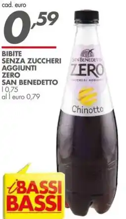 Italmark Bibite senza zuccheri aggiunti zero SAN BENEDETTO offerta