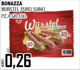 Big Food Bonazza wurstel puro suino offerta