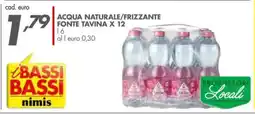 Italmark Acqua naturale/frizzante FONTE TAVINA x 12 x 12 16 offerta