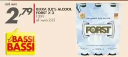 Italmark Birra 0,0% alcool FORST x 3 offerta