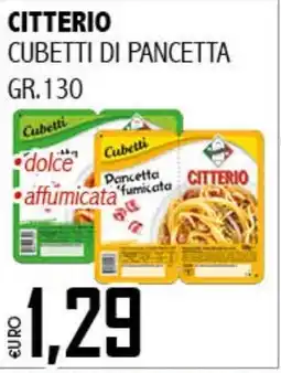 Big Food Citterio cubetti di pancetta offerta