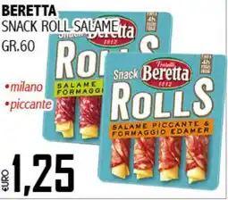 Big Food Beretta snack roll salame offerta