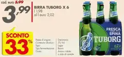 Italmark BIRRA TUBORG x 6 offerta