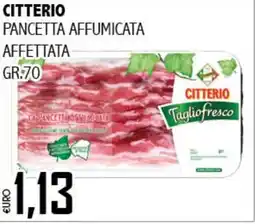 Big Food Citterio pancetta affumicata affettata offerta