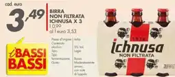 Italmark Birra non filtrata ICHNUSA x 3 offerta