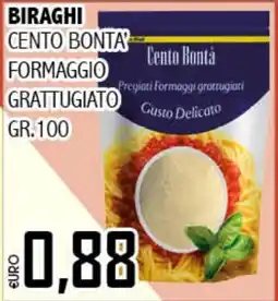 Big Food Biraghi cento bonta' formaggio grattugiato offerta