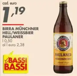 Italmark Birra münchner hell/weissbier PAULANER offerta