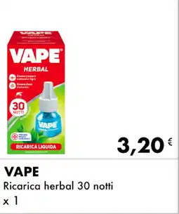Iper Tosano VAPE Ricarica herbal 30 notti offerta