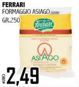 Big Food Ferrari formaggio asiago offerta
