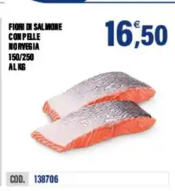 Adhoc Fiori di salmone con pelle norvegia offerta