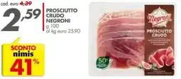 Italmark Prosciutto crudo NEGRONI offerta