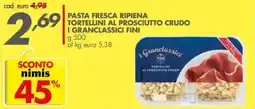 Italmark Pasta fresca ripiena tortellini al prosciutto crudo i granclassici FINI offerta