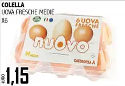 Big Food Colella uova fresche medie x6 offerta