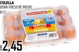 Colella uova fresche medie x15
