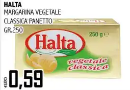 Big Food HALTA margarina vegetale classica panetto offerta