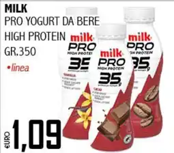 Big Food MILK pro yogurt da bere high protein offerta
