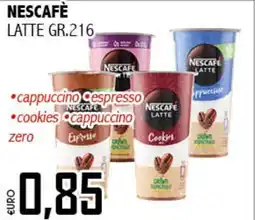 Big Food NESCAFÈ Latte offerta