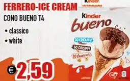 Big Food Kinder Ferrero-ice cream cono bueno T4 offerta