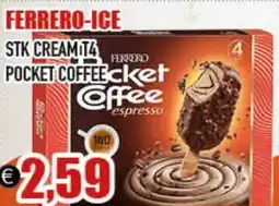 Big Food Ferrero-ice stk creamita ferrero pocket coffee offerta