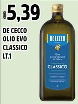 Big Food DE CECCO olio evo classico offerta