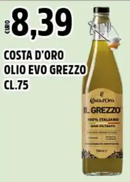 Big Food COSTA D'ORO Olio evo grezzo offerta