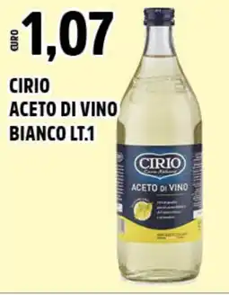 Big Food CIRIO aceto di vino bianco offerta