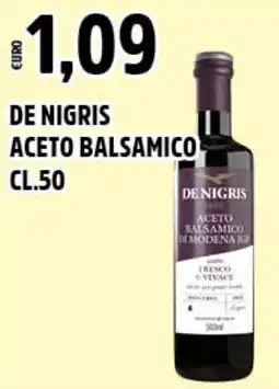 Big Food DE NIGRIS Aceto balsamico offerta