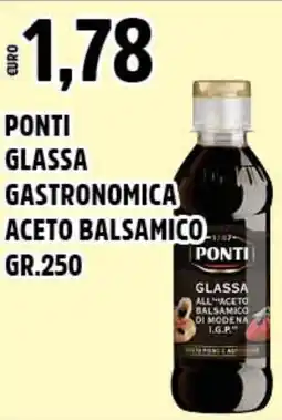 Big Food PONTI glassa gastronomica aceto balsamico offerta