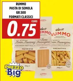 Big Food RUMMO Pasta di semola formati classici offerta