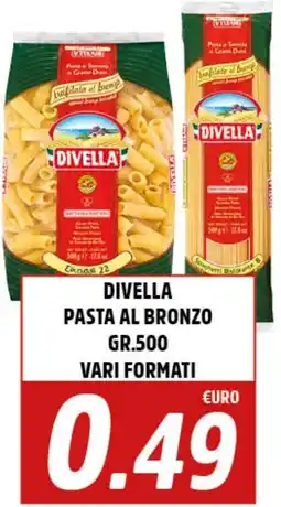 Big Food DIVELLA pasta al bronzo vari formati offerta