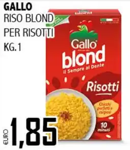 Big Food GALLO riso blond per risotti offerta