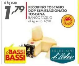 Italmark Pecorino toscano dop semistagionato toscana banco TAGLIO offerta