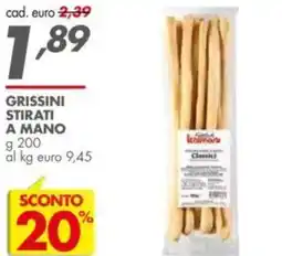 Italmark Grissini stirati a mano offerta